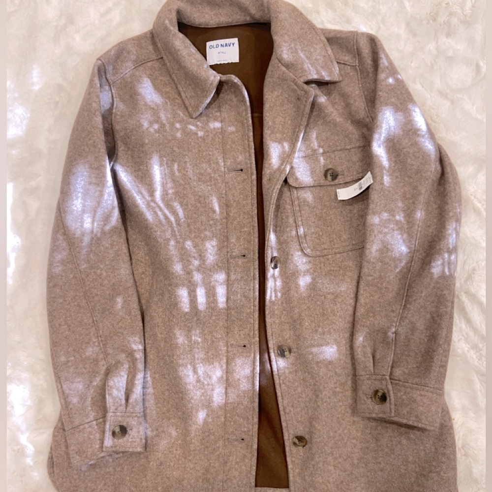 *NWT* Old Navy Soft-Brushed Shacket - Sz Medium Tall